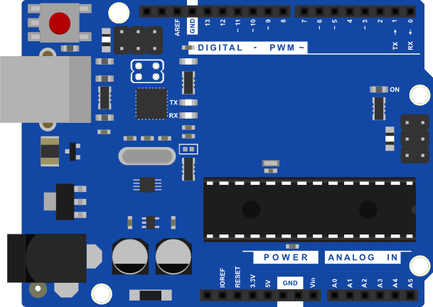Arduino microcontroller board for embedded development